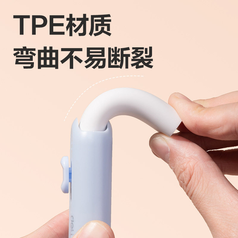 Deli VP100 Push-Pull Eraser Cute Large Size Less Scrap and No Marks for Primary School Students Clean Kindergarten Eraser