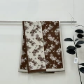Faux mink fur patchwork carriage brown