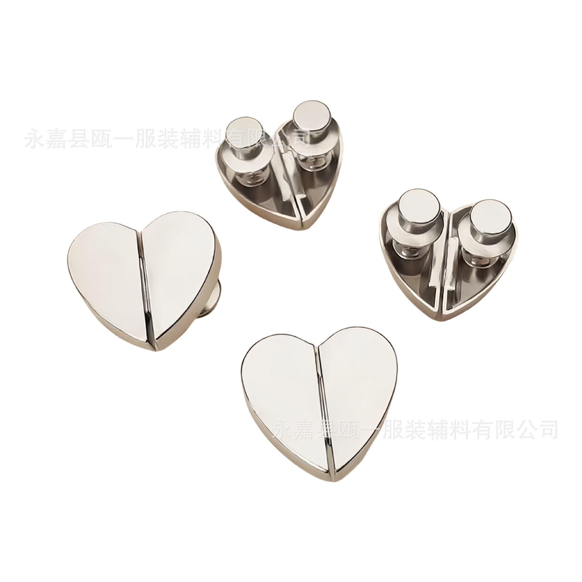 Curtain Magnetic Buckle, Nail-Free Curtain Door Curtain Closing Buckle, Curtain Anti-Light Leakage Artifact, Heart-Shaped Strong Magnet