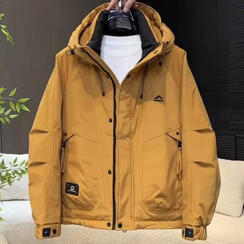 Men's down Jacket Winter Thickened 2025 New Style Warm and Cold-Proof Clothing Loose Large Size Outdoor Jacket Workwear Coat