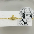 Golden Saturn Chain Bracelet