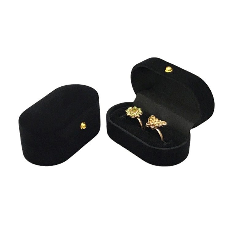 Proposal ring earrings gift single and double ring jewelry box wedding ring earrings packaging storage box manufacturer in stock