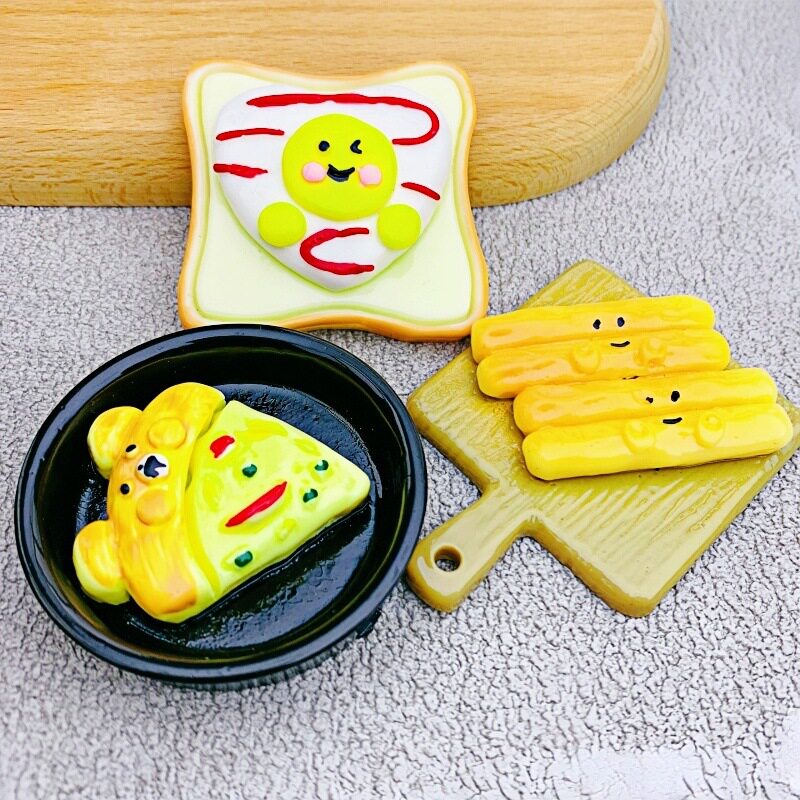 Large Food and Play Plate Hot Pot Lobster Crab Resin Accessories DIY Refrigerator Sticker Keychain Pendant Decoration Material