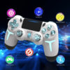 Factory PS4 wireless bluetooth gamepad with RGB light dual vibration six-axis PC computer steam gamepad