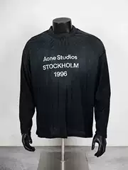 Trendy Ac-Style Simple Letter Print Distressed Thin Loose-Fitting Unisex Long-Sleeve T-Shirt Versatile