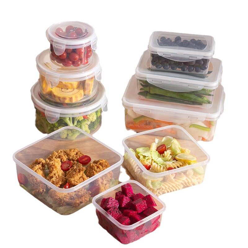 Fresh-keeping Box Refrigerator Food Storage Box Storage Jar Snack Sealed Box Kitchen Vegetable Grain Artifact