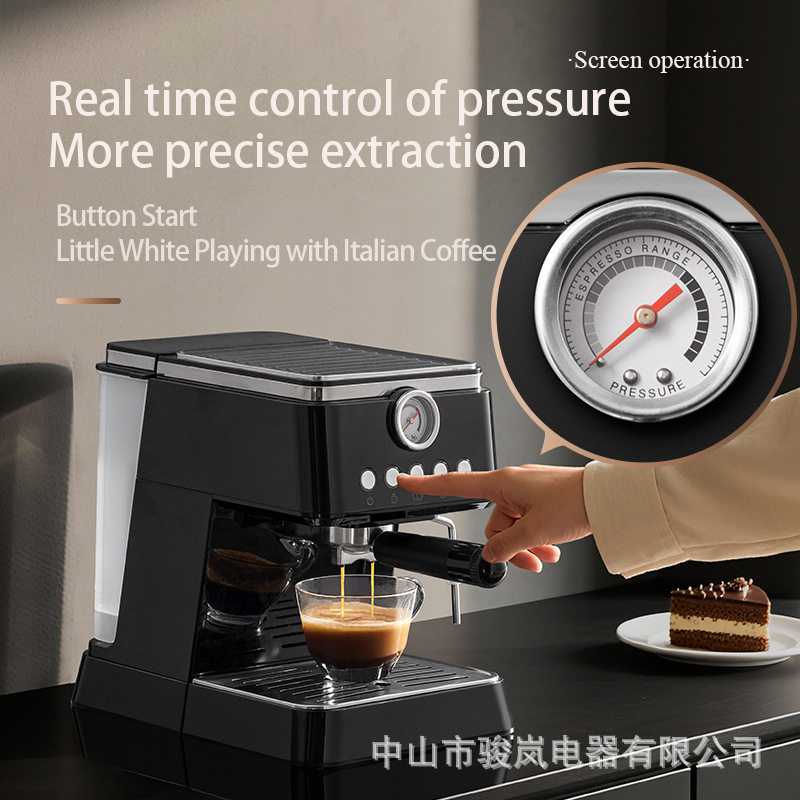 Coffee Machine Small Home Office Espresso Semi-Automatic Milk Frother Coffee Machine Wholesale