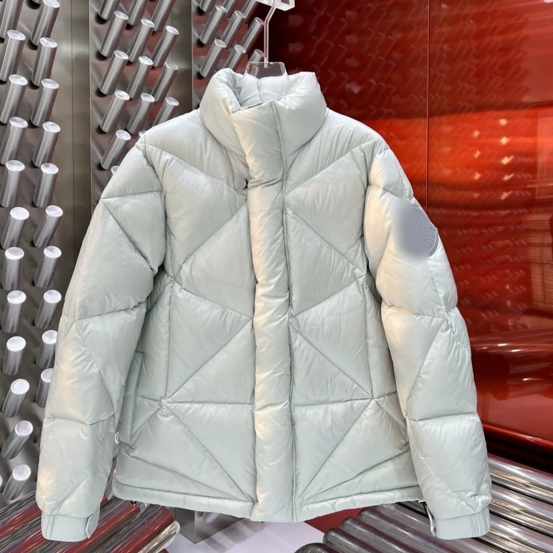 Mengjia 25FW новый воротник-стойка, значок с логотипом, нарукавная повязка, пуховик, мужская и женская куртка одинакового стиля, пуховик Jiujiang Изображение 1