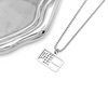 Simple personalized text necklace pendant jewelry titanium steel hip hop fashion Japanese and Korean sweater chain couple niche design