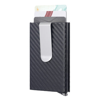 Factory Direct Supply Rfid Blocking Aluminum Alloy Pu Credit Card Box Stainless Steel Wallet Laser Logo