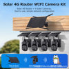 Cross-Border New Product Solar Wifi Camera 6Mp Outdoor Wireless Full Color Night Vision Surveillance Camera Set