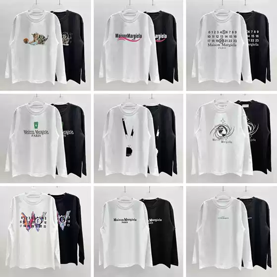 Hot Selling Pure Cotton Double Thread Men's Long Sleeve T-Shirt, Versatile High Quality, Stock Ready Drop Shipping