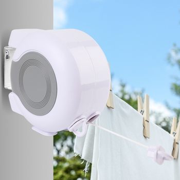 Amazon's Hottest Selling 13m Thickeneded Retractable Clothesline Rotating Windproof Plastic 26m Double-Line Clothes Dryer
