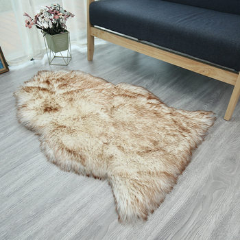 Imitation Wool Leather Sofa Carpet Fur Integrated Coffee Table Sofa Cushion Household European Bay Window Cushion Supply