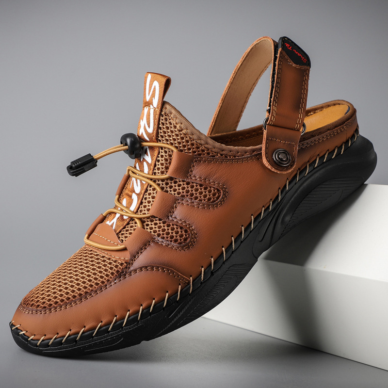 (Mới) Mã A0947 Giá 750K: Giày Dép Sandal Nam Tunenz Big Size Ngoại Cỡ Giày Dép Nam Chất Liệu Da Bò G02 Sản Phẩm Mới, (Miễn Phí Vận Chuyển Toàn Quốc).