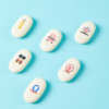 Cute Creative Learning Supplies Heron Eraser Pebble Series Eraser Prizes for Primary School Students