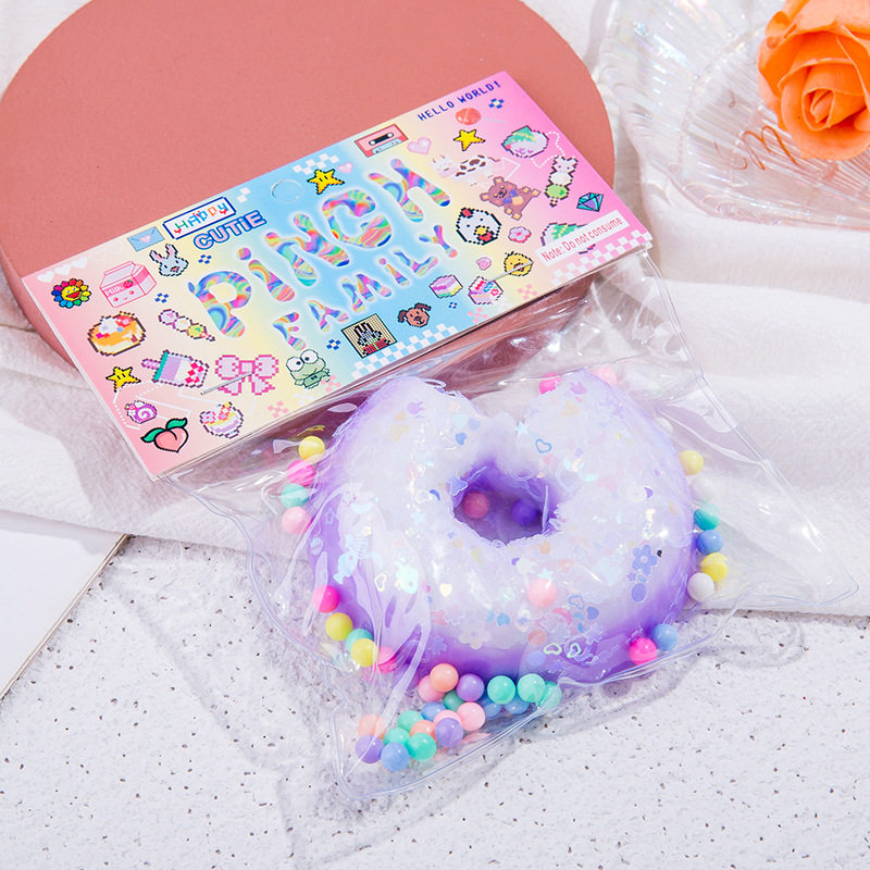 ノッチド ドーナツ パープル ホワイト