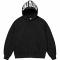 E568 warm up hooded sweatshirt black