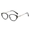 Light-Sensitive Color-Changing Myopia Glasses, Ultra-Light Korean Fashion Whitening Frames, Large Frames, Small Myopia Glasses