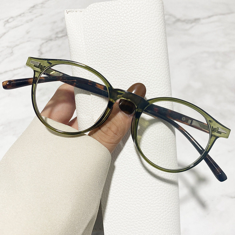 Classic Boston frame myopia glasses men's round frame glasses frame tide small frame glasses women's myopia can be matched