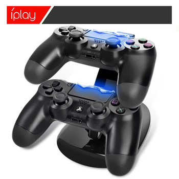 Factory direct PS4 handle double charging bracket ps4 handle charger PS4 blue light aircraft seat charging explosions