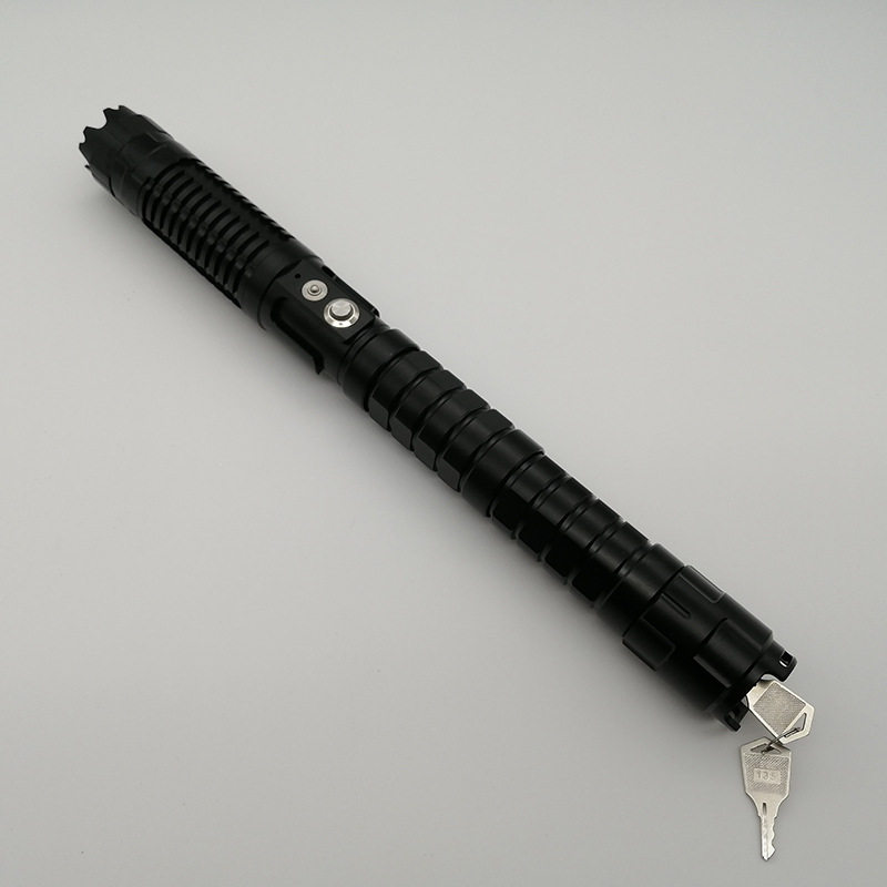 Factory Supply Hand-held Flashlight Outdoor Home Blue and Green Double Color Flashlight Instructor Pen Sales Stylus Gift