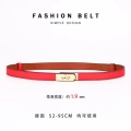 Gold buckle·red·no logo