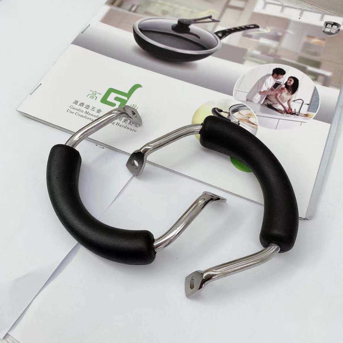 Set Ear Factory Direct Supply Power Wood Stainless Steel Pot Handle Pot Kitchenware Accessories Bakelite Handle Pot Ear