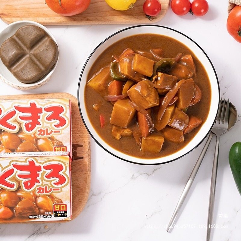Japanese Original Imported Curry Cubes 140g Baimengduo Japanese Version Thick 230g Apple Curry Spicy Original Flavor