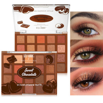 S.F.R New Matte Shimmer Eyeshadow Palette Low Saturation Earth Tones Chocolate Color Eyeshadow Makeup Wholesale Multi-Color