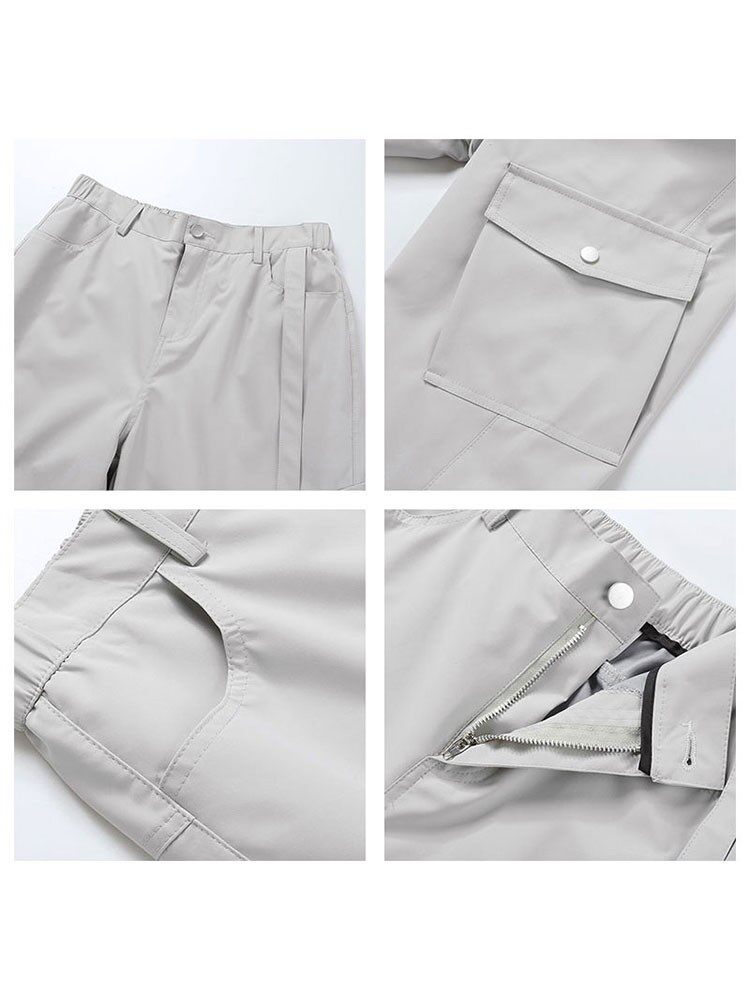 Northeast Harbin Skiing Unisex Windproof Waterproof Outdoor Hiking Softshell Pants Three-Proof Gear Thermal Snow Pants