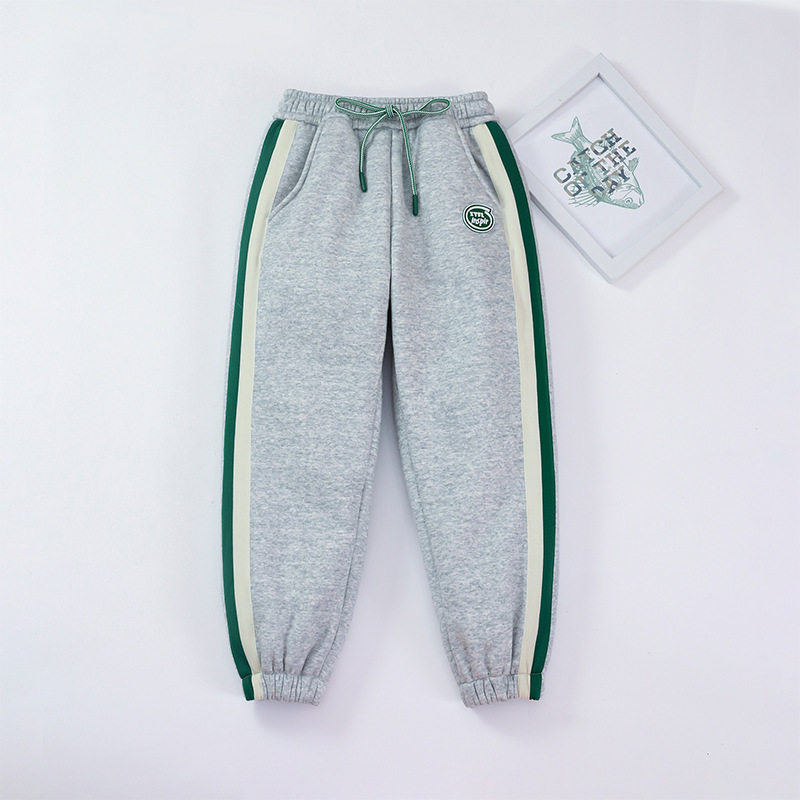 Thick Kids' Pants, Winter Fleece-lined Warm Boys' Trousers, Home Casual Pants