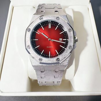 Cross-Border Tiktok Popular Oak Series Cream Gold Watch with Octagonal Dial, Waterproof, Luminous, Frosted Quartz Watch