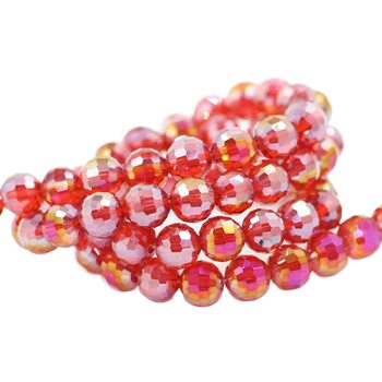 10/12MM crystal 96 face earth glass beads beads beaded AB color diy jewelry clothing earrings pendant accessories