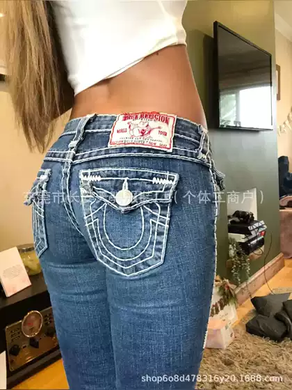 Cross-border Foreign Trade American Retro Embroidered Jeans Spring and Autumn New Tight All-match Washed Jeans for Men and Women