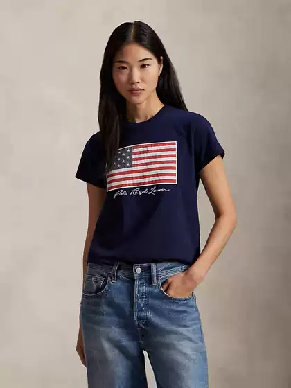 European and American Cross-Border 2026 Summer Women's Fashion Simple Versatile Printed Letter Round Neck Short-Sleeve T-Shirt