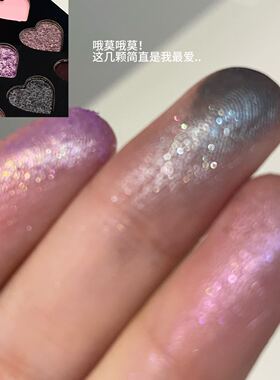 灰色地带九色眼影纯欲甜酷辣妹爆闪珠光哑光提亮高光修容眼影盘女