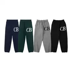 ColeBuxton minimalist letter jacquard woolen pants, casual and lazy style, high street loose knit pants, trendy brand