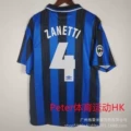 97-98 Inter Milan Jersey Retro #4 Zanetti + Armband