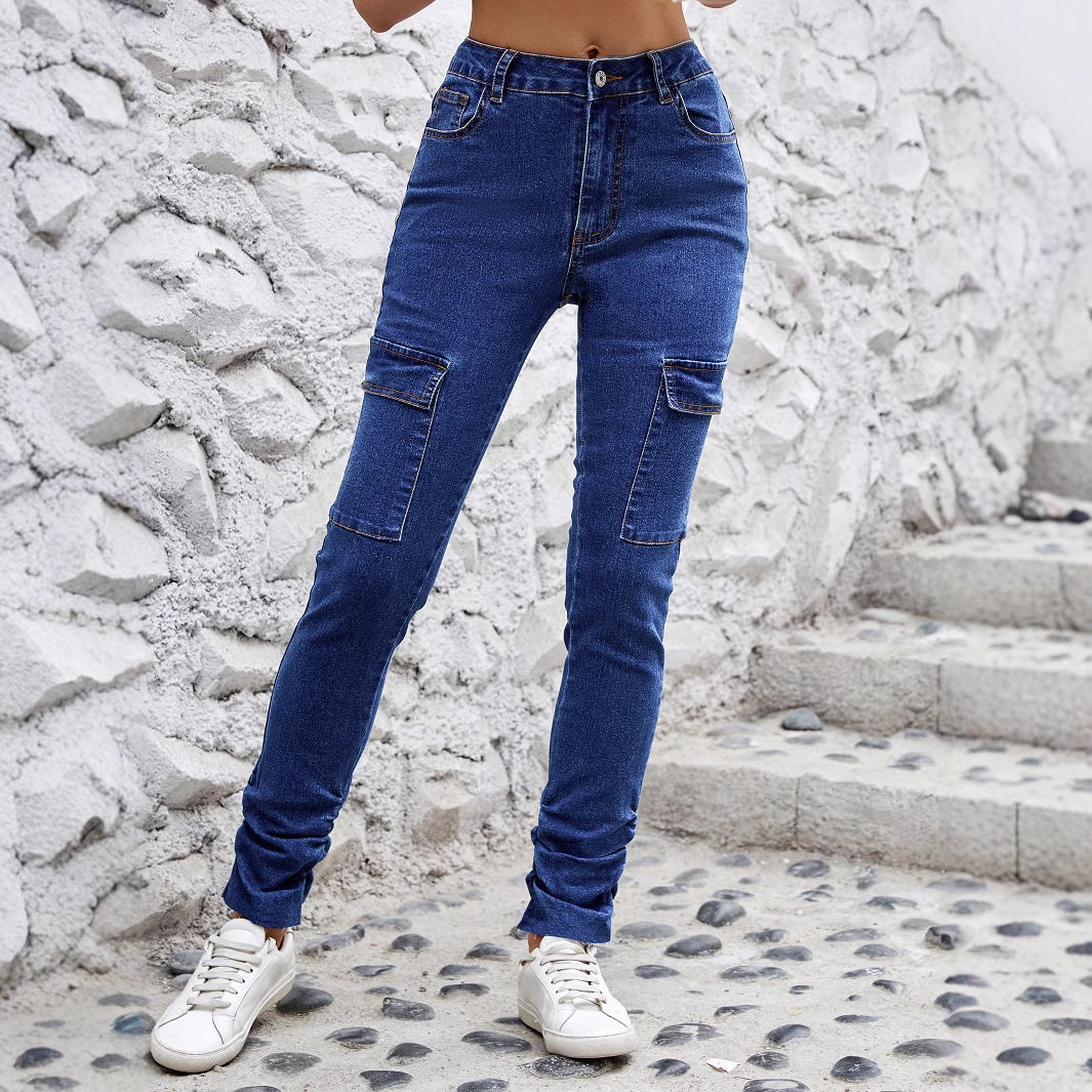 Skinny Denim Pants Stretchy Slim Fit Ankle Length Casual Wear for Women Ready to Ship factory direct