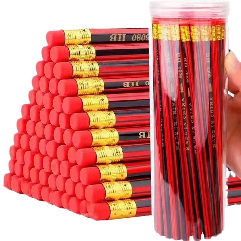 HB pencil primary school student special log non-toxic barrel hexagonal pencil sketch writing painting children school supplies