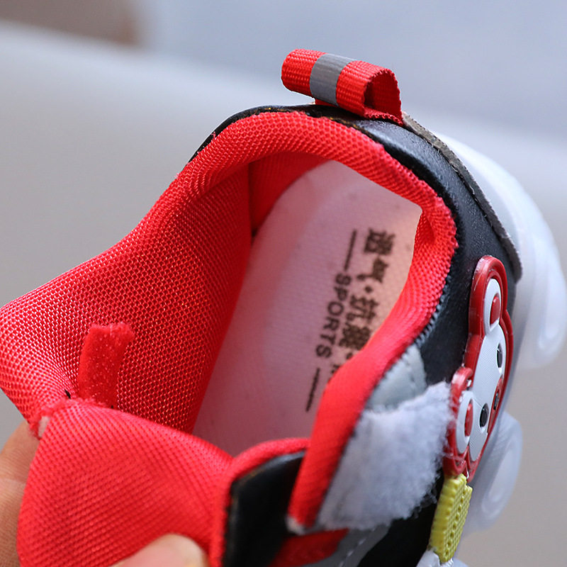 Factory direct supply autumn baby sports shoes casual leather shoes cartoon boys and girls small white shoes baby toddler shoes