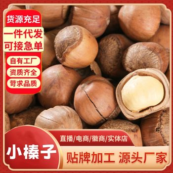 New Northeastern Small Hazelnuts, Tie Ling Specialty Thin-Skinned Original Nuts, Roasted Dried Fruit Snacks 100g Source Wholesale Factory