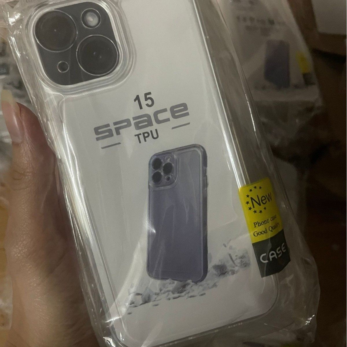 Suitable for Apple 17 Mobile Phone Case, Space Case, High Transparency Crystal iPhone 16 Promax Transparent 12 All-Inclusive Thick Anti-Fall