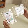 Crystal glass transparent acrylic photo frame table 6 inch 7 7 inch photo postcard display frame table