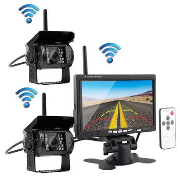 7-inch desktop bus wireless monitoring system 4-way camera car wireless display wireless camera image