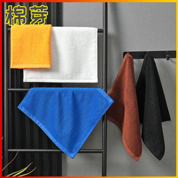 Square towel hotel hotel cotton dark small square kitchen restaurant dishcloth coffee orange black and white blue absorbent towel