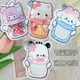 New Transparent Candy Biscuit Snack Storage Ins Style Toy Packaging Cute Hairpin Rubber Band Packaging Self-sealing Bag