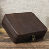 New Vintage Crazy Horse Leather Portable Watch Protection Box Watch Storage Gift Box Eight-position Leather Watch Box