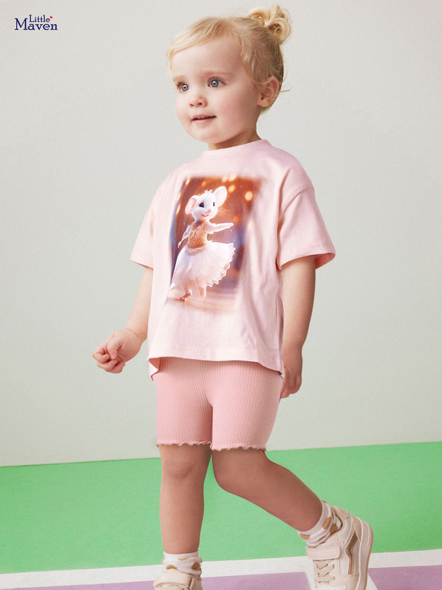 Custom-made New Kids' Set, Cute Girls' Children's Clothing, Summer Girls' Set Wholesale